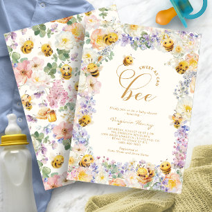 Invitación Ducha de Bebé de Abeja