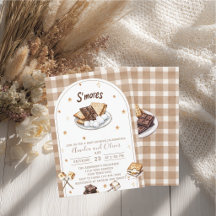 Ducha de bebé de acuarela S'more para amar