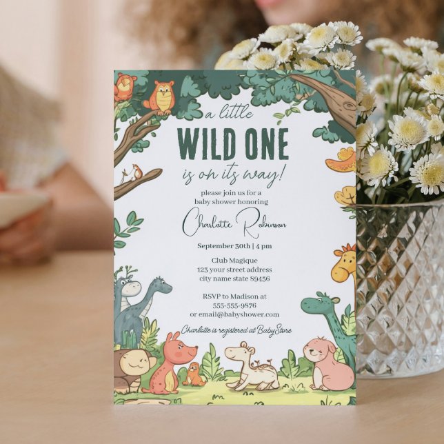 Invitación Ducha de bebé de animales del bosque (Subido por el creador)