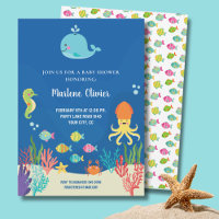 Ducha de bebé de animales marinos