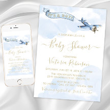 Ducha de bebé de avión antiguo para niño