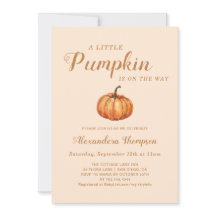 Ducha de bebé de calabacita de otoño