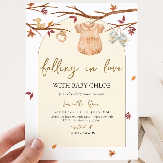 Invitación Ducha de bebé de calabacita enamorada (Subido por el creador)