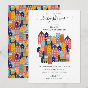 Invitación Ducha de Bebé de Casa del Barrio