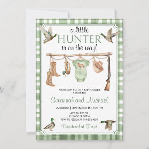 Invitación Ducha de Bebé de Caza de Patos