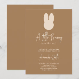 Invitación Ducha de bebé de conejito