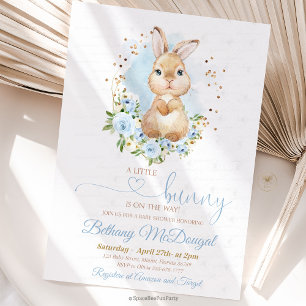 Invitación Ducha de bebé de conejito Niño