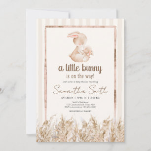 Invitación Ducha de Bebé de Conejito Pequeño