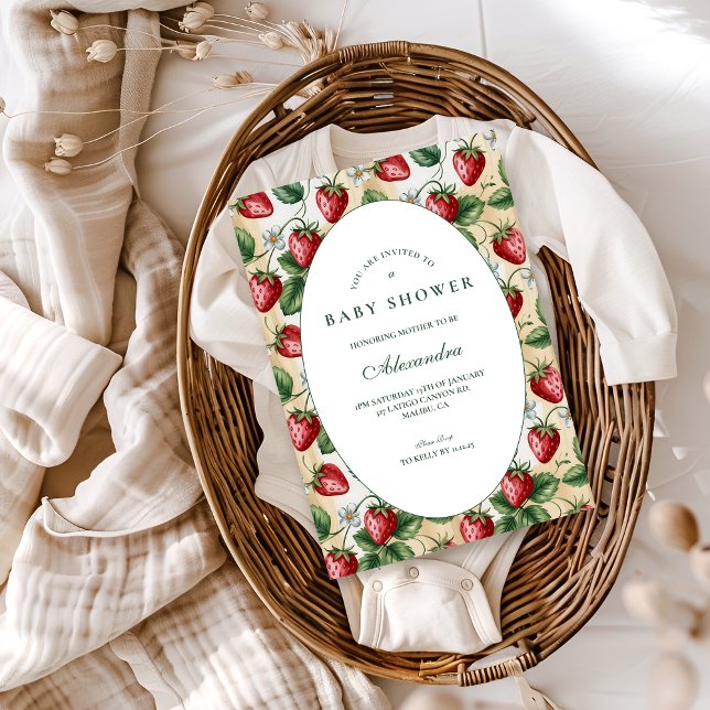 Invitación Ducha de Bebé de Cuadros Rojos (Subido por el creador)