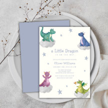 Ducha de Bebé de Dragón Pequeño Mágico Boho