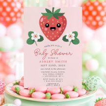 Ducha de Bebé de Fresa Kawaii