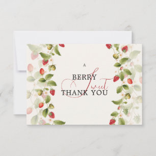 INVITACIÓN DUCHA DE BEBÉ DE FRESAS SILVESTRES 