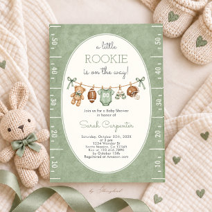 Invitación Ducha de bebé de fútbol