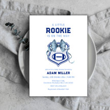 Ducha de bebé de fútbol americano Bow Crest Rookie