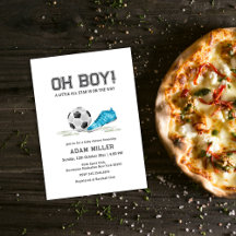 Ducha de Bebé de Fútbol Estilo Minimalista Moderno