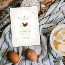 Ducha de bebé de gallinita boho elegante neutra