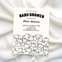Ducha de bebé de gatos lindos