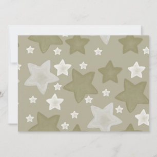 Invitación Ducha de bebé de Gold Watercolor Stars