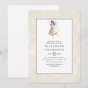 Invitación Ducha de bebé de hada brillante
