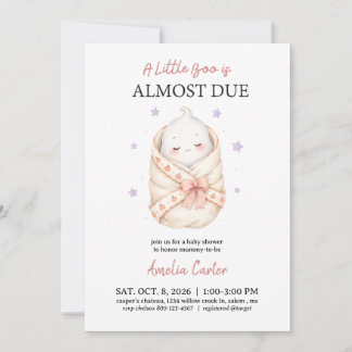 Invitación Ducha de Bebé de Halloween Un pequeño Boo está en