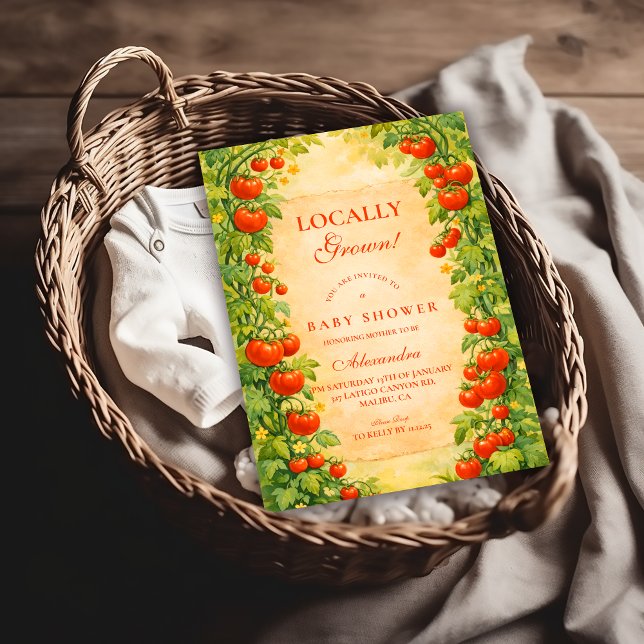 Invitación Ducha de Bebé de Jardín de Cultivo Local (Subido por el creador)