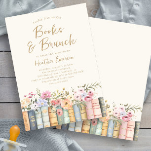 Invitación Ducha de bebé de la biblioteca