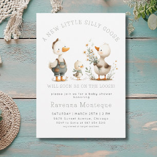 Invitación Ducha de bebé de la familia de gansos del bosque S