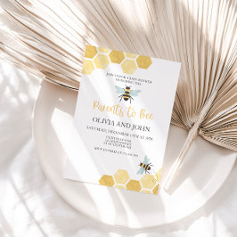Invitación Ducha de bebé de la pequeña abeja de miel Invitaci