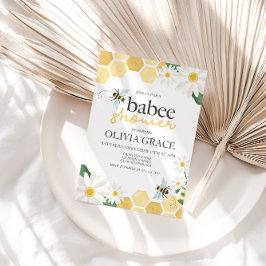 Invitación Ducha de bebé de la pequeña abeja de miel Invitaci