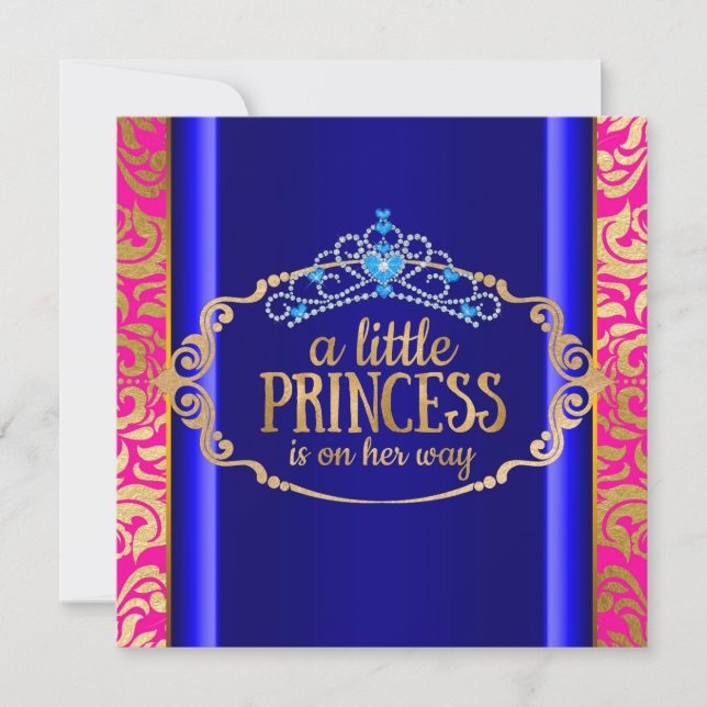Invitación Ducha de Bebé de la Princesa Bollywood India (Anverso)