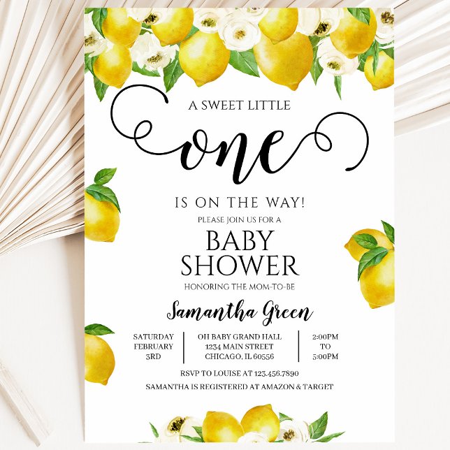 Invitación Ducha de Bebé de Limón (Subido por el creador)