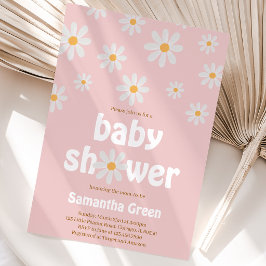 Invitación Ducha de Bebé de Margaritas