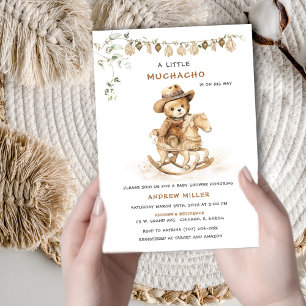 Invitación Ducha de bebé de niño mexicano personalizada