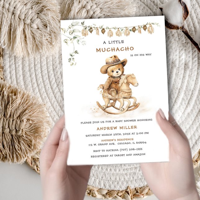 Invitación Ducha de bebé de niño mexicano personalizada (Subido por el creador)
