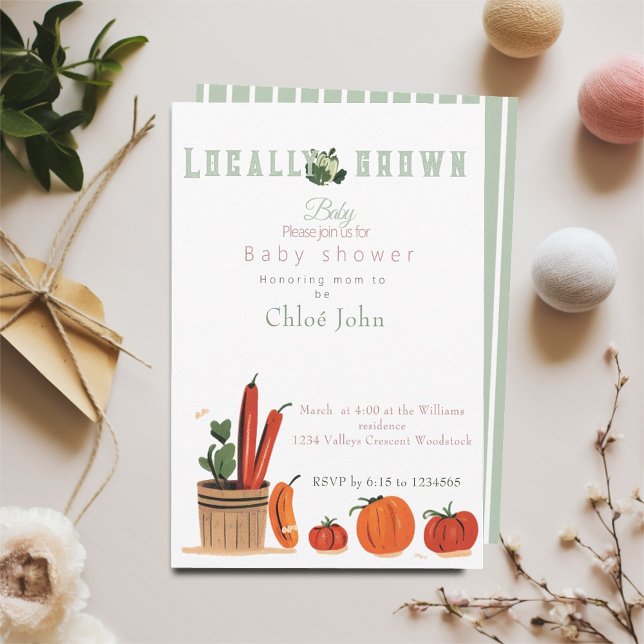Invitación Ducha de bebé de origen local (Subido por el creador)