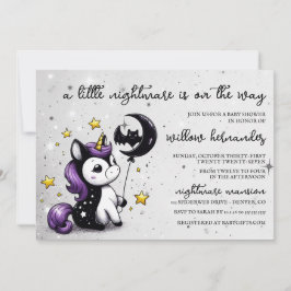 Invitación Ducha de Bebé de Pequeño Unicornio