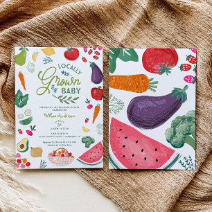 Invitación Ducha de Bebé de Producción Local