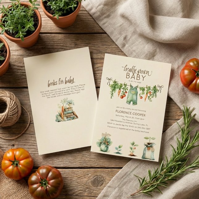 Invitación Ducha de Bebé de Productos Locales (Subido por el creador)