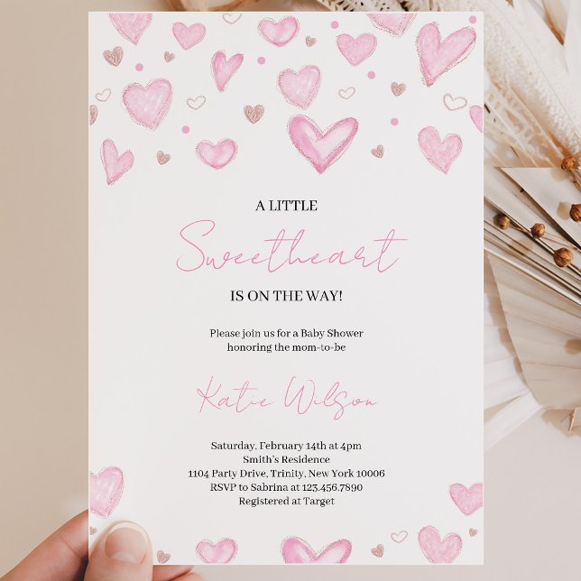 Invitación Ducha de Bebé de San Valentín (Subido por el creador)