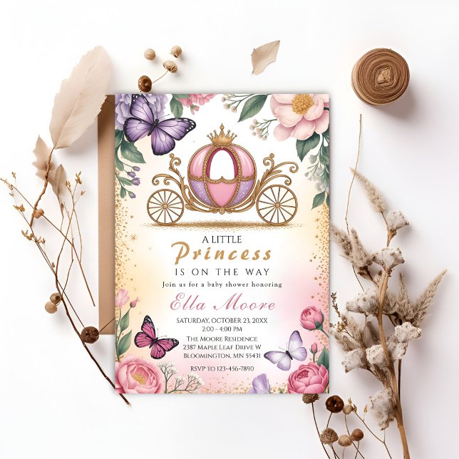 Invitación Ducha de Bebé de Una Princesita (Subido por el creador)