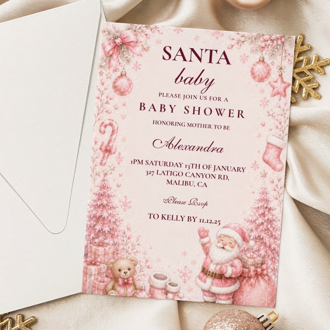 Invitación Ducha de Bebé del Alegre Santa Rosa (Subido por el creador)