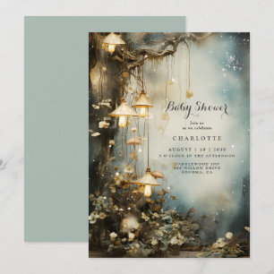 Invitación Ducha de Bebé del Bosque Encantado