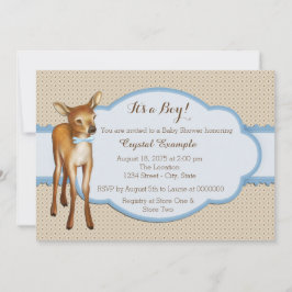 Invitación Ducha de Bebé del Ciervo del Bosque