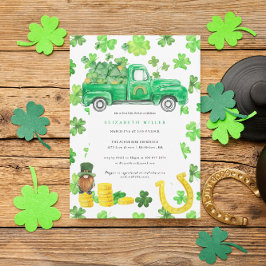Invitación Ducha de bebé del Día de San Patricio