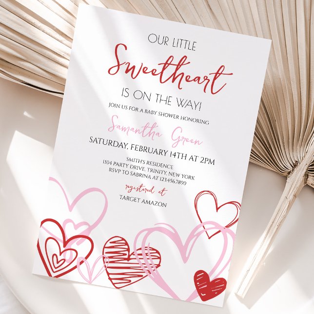 Invitación Ducha de Bebé del Día de San Valentín (Subido por el creador)