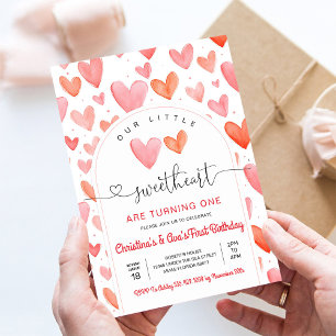 Invitación Ducha de bebé del día de San Valentín
