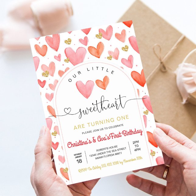 Invitación Ducha de bebé del día de San Valentín (Subido por el creador)
