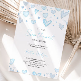 Invitación Ducha de bebé del Día de San Valentín para niño