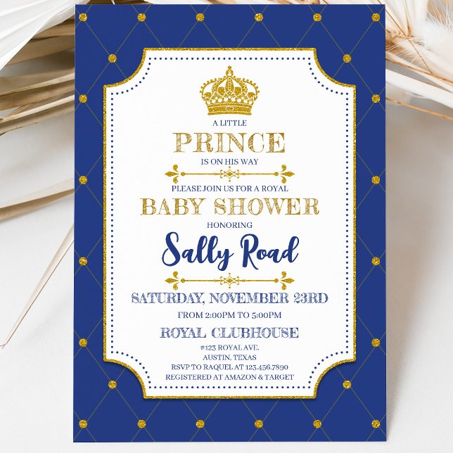 Invitación Ducha de Bebé del Príncipe Real (Subido por el creador)