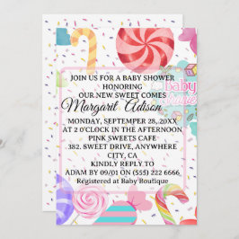 Invitación ducha de bebé dulce